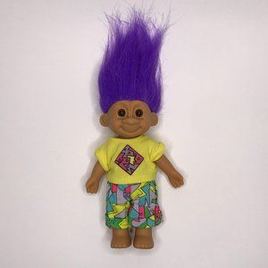 2/$10 Vintage Russ Berrie Fun Time Travis 7" Troll Doll